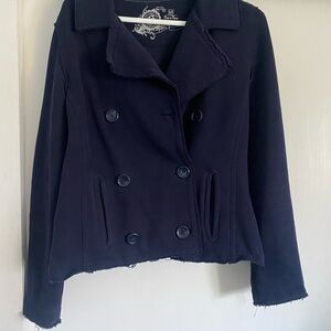 Gap Women's Navy Double-Breasted Jacket